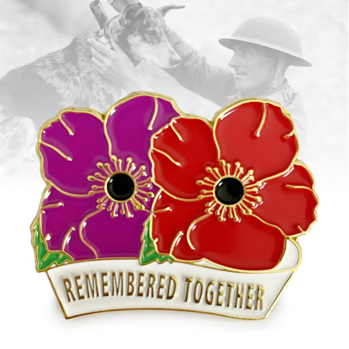 Remembered Together Pin Badge
